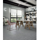 Full-body Straight-edge Wood Grain Tile - Dark Gray Wood Grain Floor Porcelain Tile