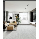 Full-body Straight-edge Wood Grain Tile - Light Gray Wood Grain Floor Porcelain Tile