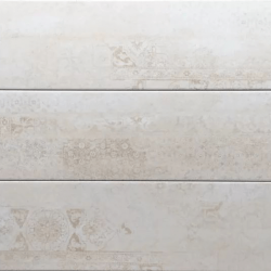 Wood Floor Tile Series - Distressed White Patterned Wood Grain Ceramic Tiles